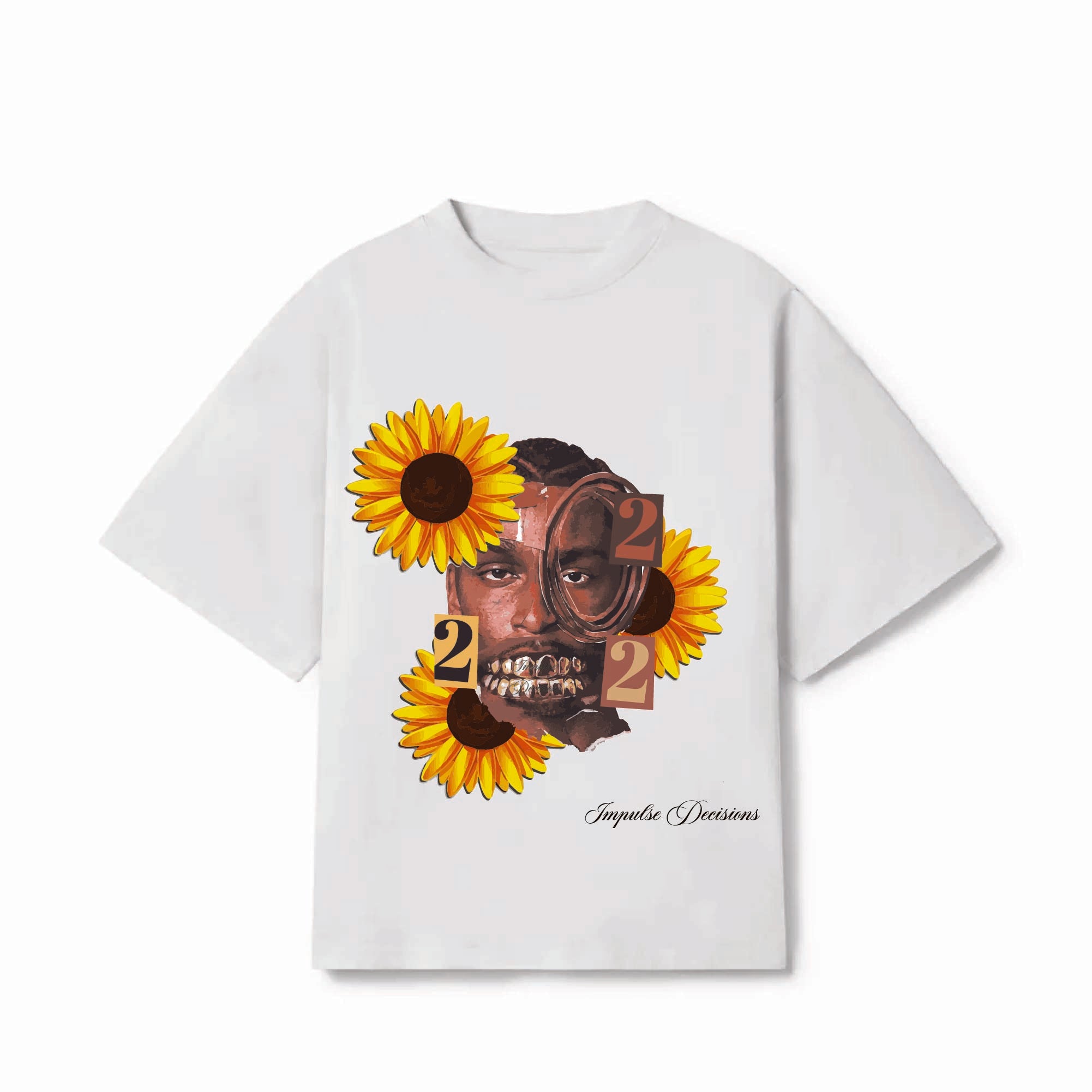 IMPULSE DECISIONS "SGA" BOXY TEE - WHITE