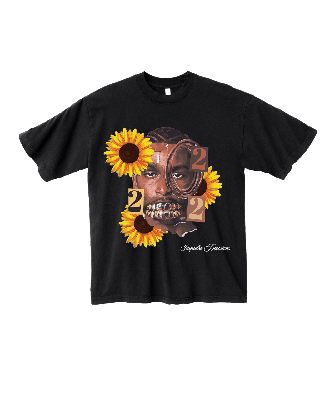 IMPULSE DECISIONS "SGA" BOXY TEE - BLACK