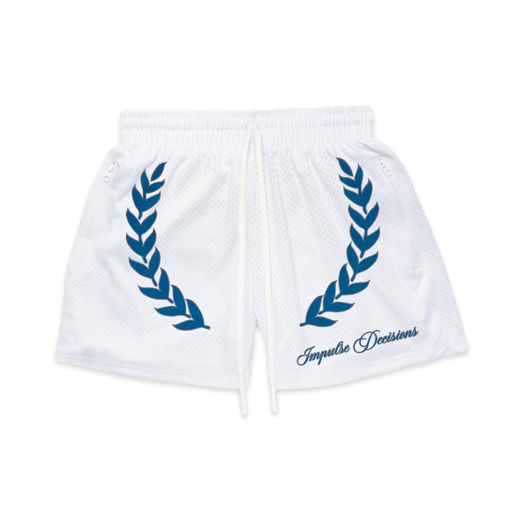 IMPULSE DECISIONS "CLASE" MESH SHORTS - WHITE